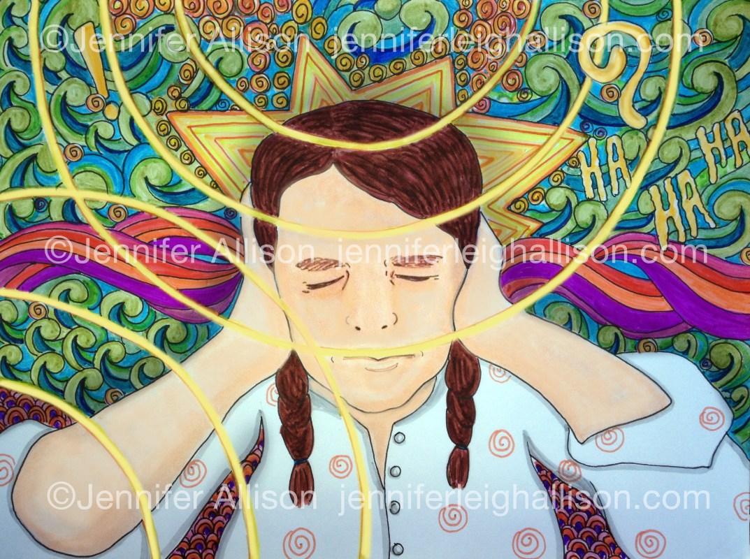 Sensory Overload Illustration with Markers