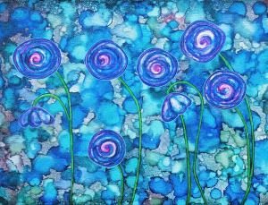 Painting of wildflowers